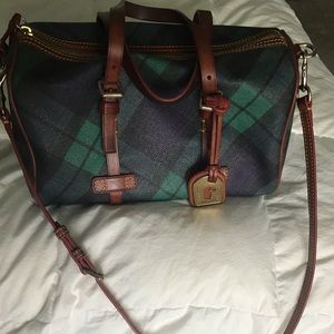 Vintage Dooney and Bourke tartan plaid purse.